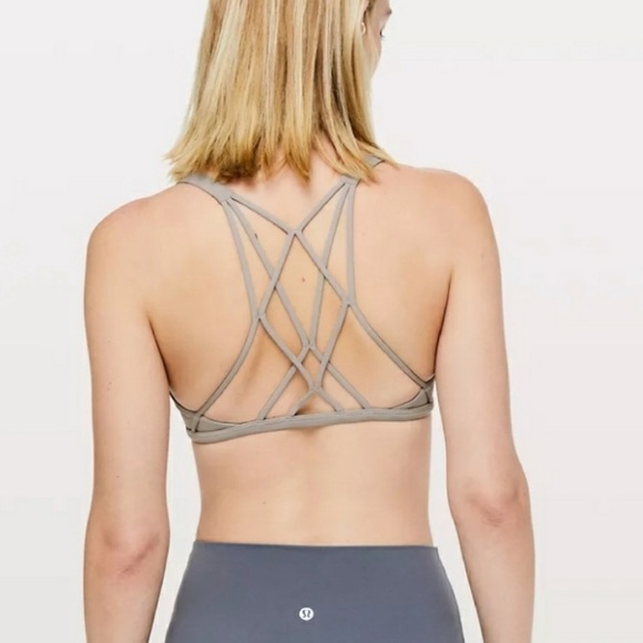 lululemon athletica Other - Lululemon Free to be Zen Strappy Bra Grey 2